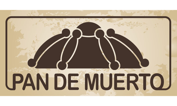 Pan de muerto - Mexican bread of the dead - vector
