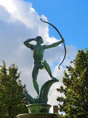 Apollo in Coronation Garden, Dudley, UK.