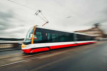 Obraz na płótnie Canvas Tram of the public transport