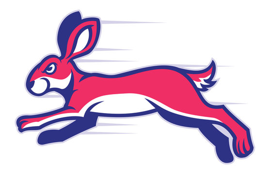 Running Rabbit Mascot