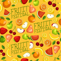 Fruit Festival : Fruit Elements : Vector Illustration