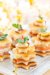 Starhaped holiday Appetizers.