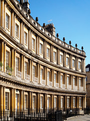 Houses in the Circus in Bath