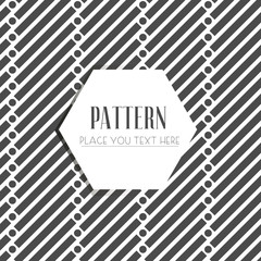 Seamless pattern with dotted elements. Vector repeating texture. Stylish monochrome background