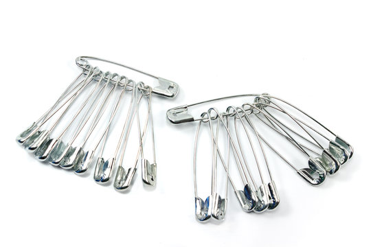 Safety Pin Isolated On White