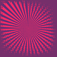 Abstract Creative concept vector comics pop art style blank layout template with clouds beams and isolated dots pattern on background. For Web and Mobile Applications, illustration template design