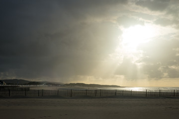 ciel d'orage le soir 