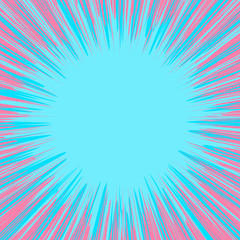 Abstract Creative concept vector comics pop art style blank layout template with clouds beams and isolated dots pattern on background. For Web and Mobile Applications, illustration template design