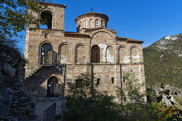 Fototapeta na wymiar Church of the Holy Mother of God in Asen's Fortress, Asenovgrad, Plovdiv Region, Bulgaria