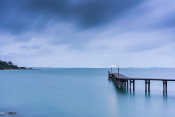 Obraz premium Long exposure image of peaceful scenery at Khao Laem Ya National Park , Rayong , Thailand