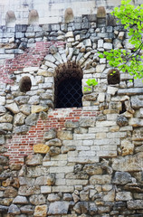 The stone tower window