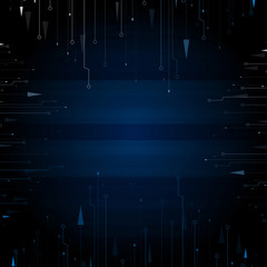 Blue Technical Background.Vector