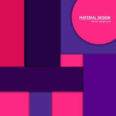 Fototapeta premium Vector material design background. Abstract creative concept layout template. For web and mobile app, paper art illustration design. style blank, poster, booklet. Motion wallpaper element. Flat ui.