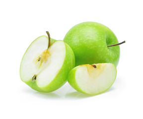 Green apple isolated on white background