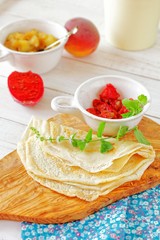 Egg less crepes