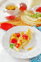 Egg less crepes