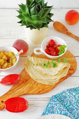 Egg less crepes