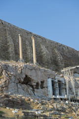 Aussenmauern der Akropolis in Athen, Griechenland