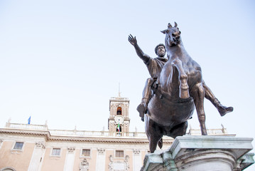 Statua di marcoaurelio piazza Campidoglio