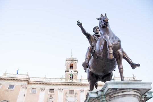 Statua di marcoaurelio piazza Campidoglio