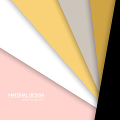 Obraz premium Vector material design background. Abstract creative concept layout template. For web and mobile app, paper art illustration design. style blank, poster, booklet. Motion wallpaper element. Flat ui.