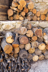 firewood close up