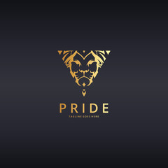 Lion logo template.