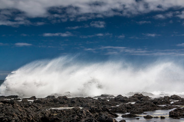 Houle et vagues à l'île de la Réunion