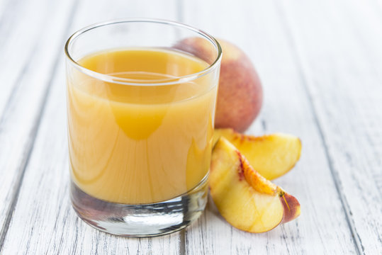 Portion of Peach juice