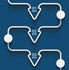 Arrow line infographics. Creative flat design