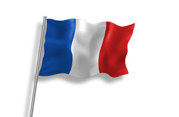 Drapeau Français en qualité vectorielle