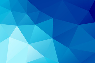 Blue abstract triangular background