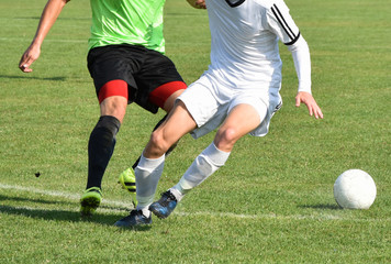 Soccer players in action