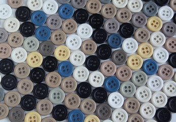 Collection of buttons of different colors