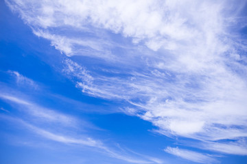 Blue sky background with cloud (cirrus)