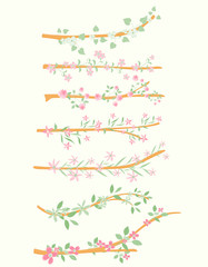 Vintage Flowers Branches