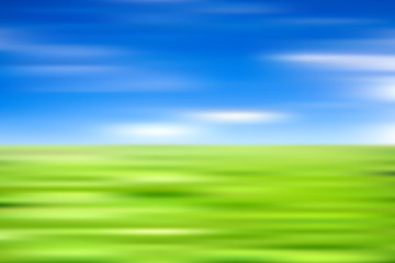 Fototapeta na wymiar Landscape sky, meadow, field blur