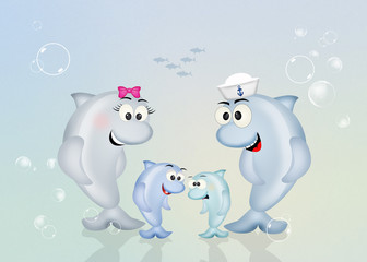 family of dolphins