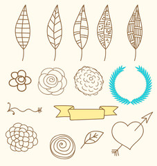 Doodles of Nature Elements