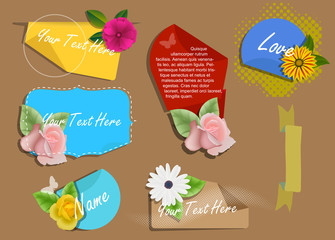 Decorative Valentine Banners Vectors
