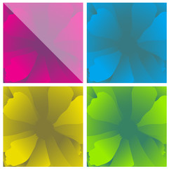 Abstract Colored Flower Background