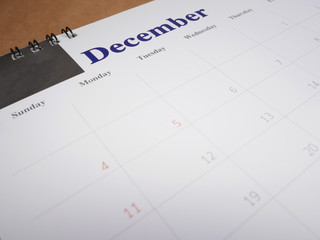 December on calendar page 2