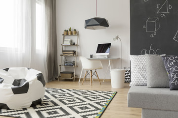 Functional teen room in a new style idea