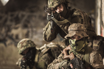 Fototapeta premium They know all military tactics