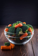 salad of broccoli and carrots