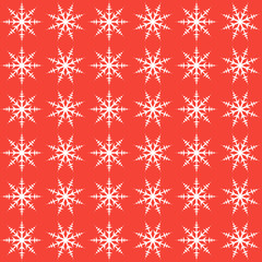 Seamless New year pattern. Snowflakes in vector.