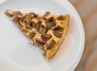 piece of cake rhubarb tart