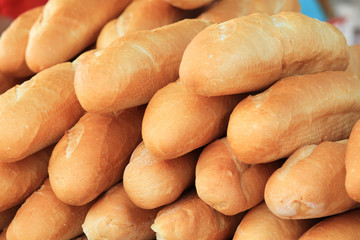 baked bread in the maket