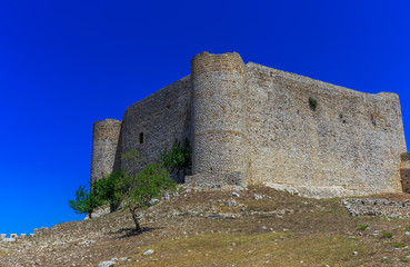 Fototapeta na wymiar inside the Chlemoutsi fortress in Ilia, Peloponnese