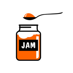 Jam icon on white background